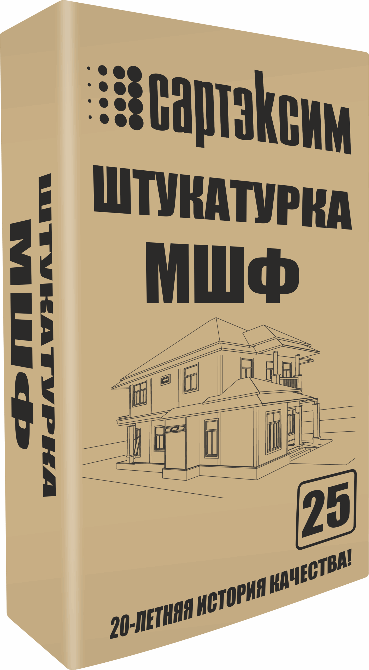 Минеральная штукатурка фасадная МШФ